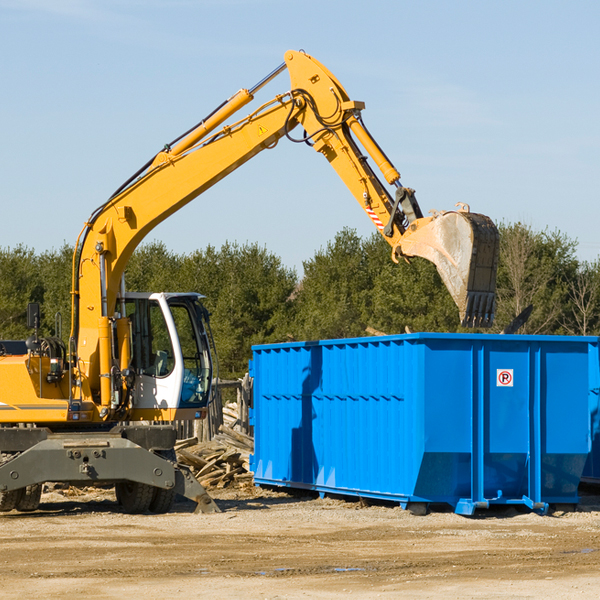 how does a residential dumpster rental service work in Helm